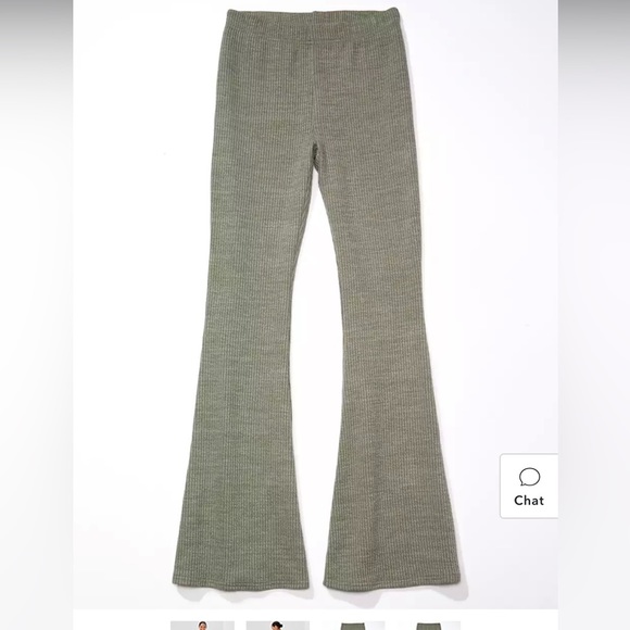 AMERICAN Eagle Super High-Waisted Sweater Flare Pant - Picture 2 of 4